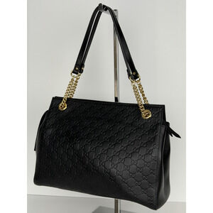 Gucci Guccissima Soft Signature Chain Tote Bag D8